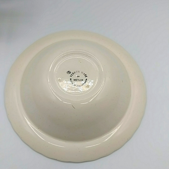 True Blue Metlox Vernonware, Vintage Serving Bowl. CA, USA - Picture 3 of 6